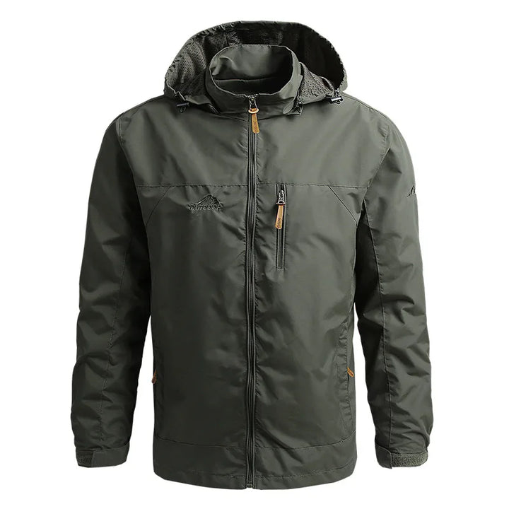 Stylish men's spring/autumn windbreaker, lightweight and waterproof for versatile casual outerwear.