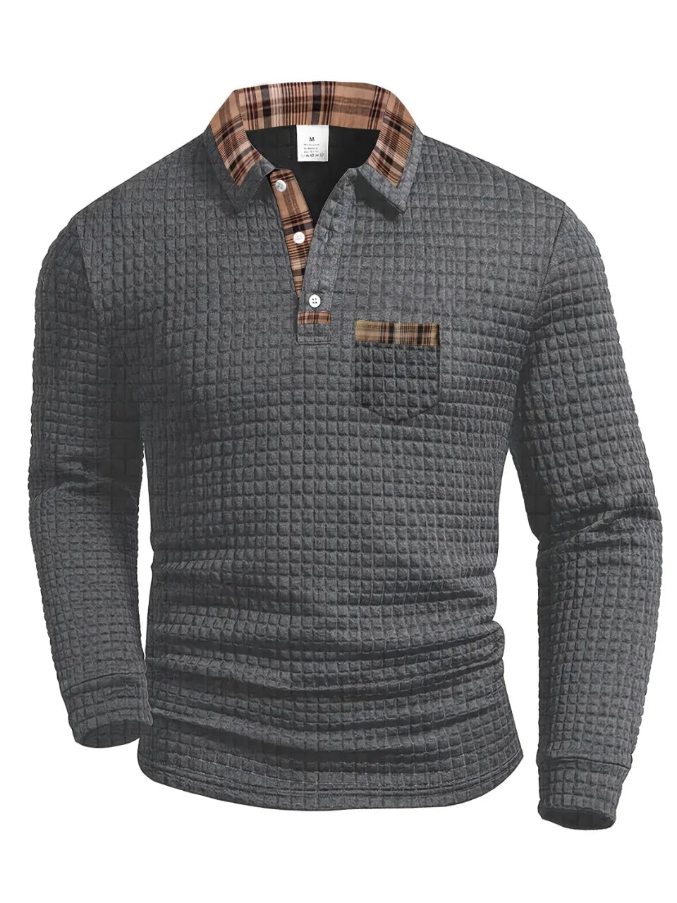 Shop our collection of men's long sleeve checked polo shirts.