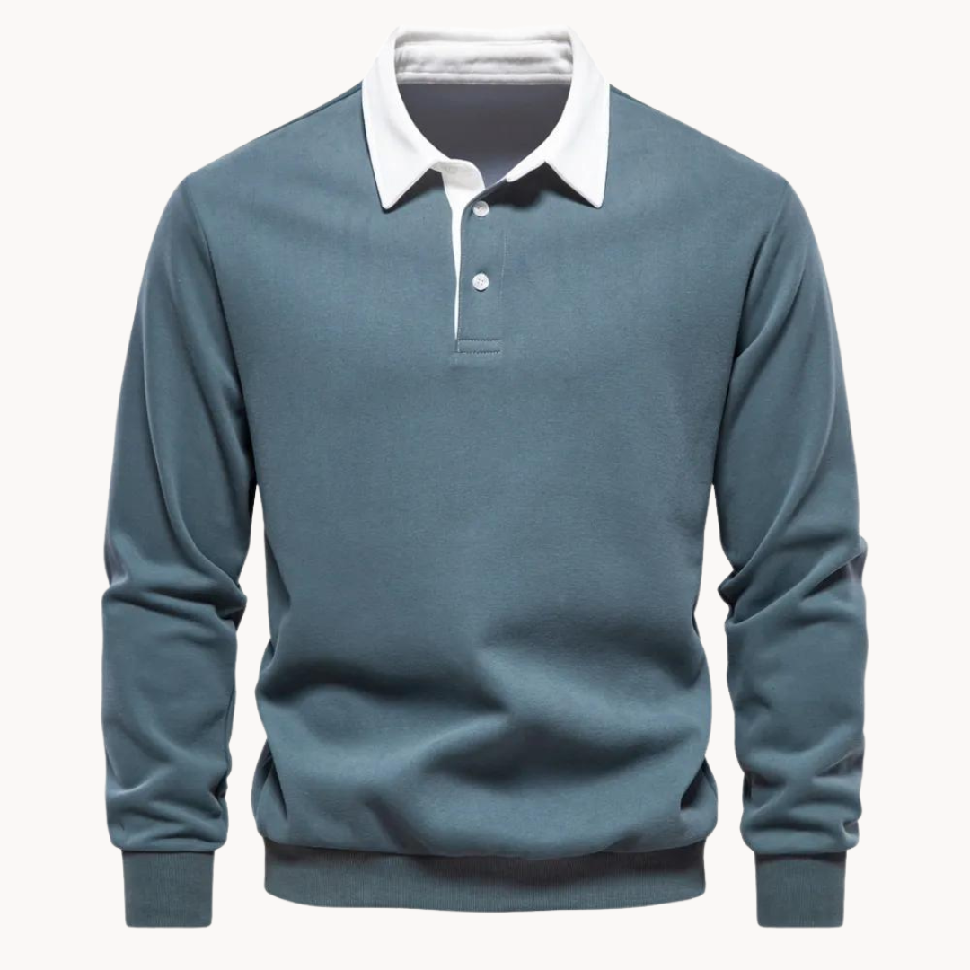 Comfortable men's long sleeve sweatshirt, perfect for everyday wear and casual chic autumn fashion.