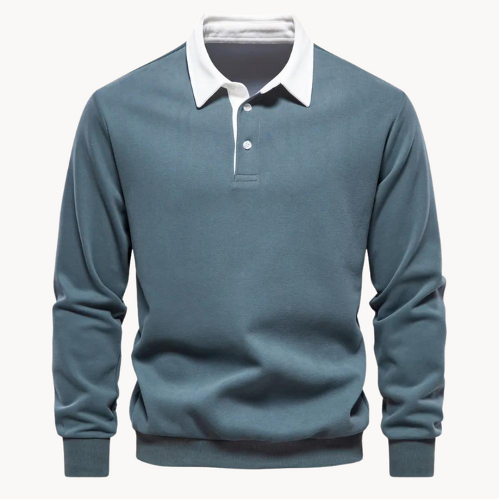 Comfortable men's long sleeve sweatshirt, perfect for everyday wear and casual chic autumn fashion.