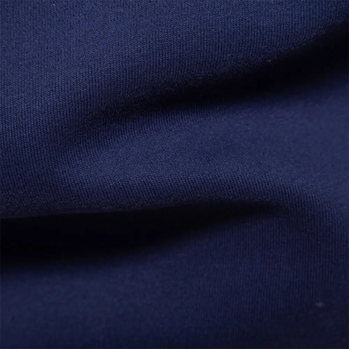 Fashionable men's contrast collar long sleeve sweatshirt, combining comfort with modern smart casual style.