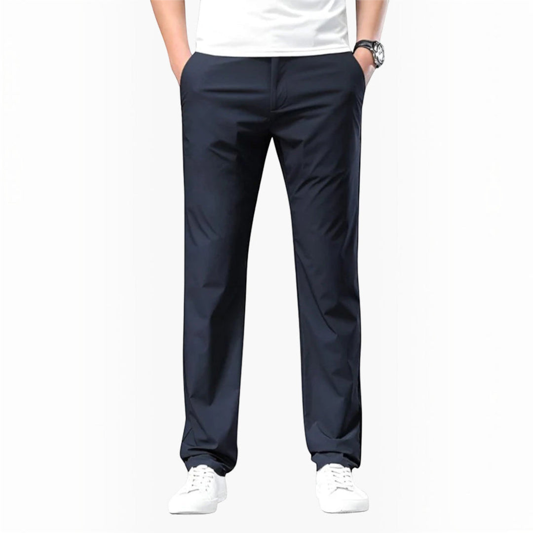 Classic men's straight leg chinos, offering a relaxed loose fit. Great for everyday style, work, or semi-formal wear.