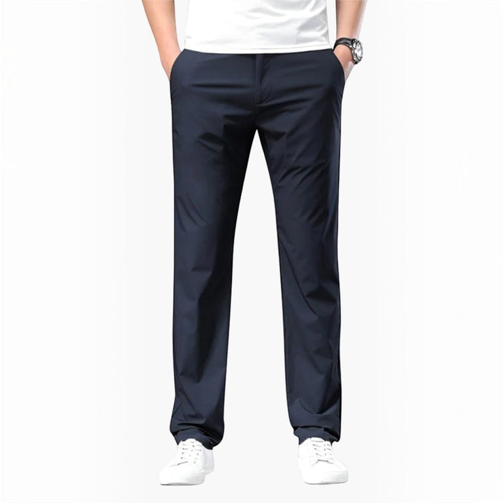 Classic men's straight leg chinos, offering a relaxed loose fit. Great for everyday style, work, or semi-formal wear.