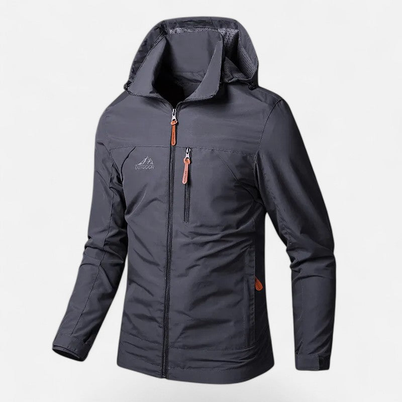 Mens fashion essential: the loose-fit hooded casual jacket for modern style.
