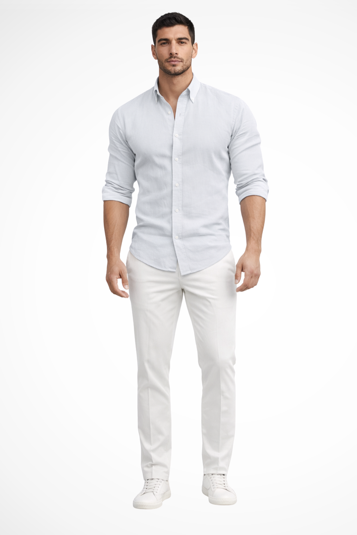 Men's long sleeve casual shirt, a staple for relaxed, everyday style.