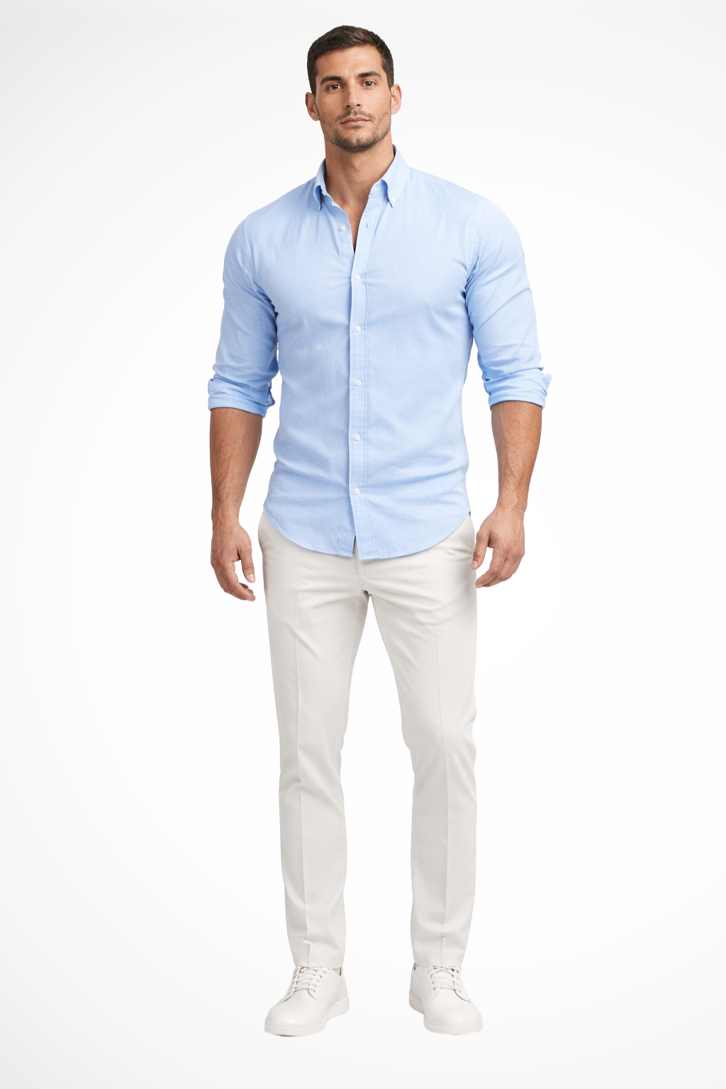 Upgrade your wardrobe with this men's loose fit lapel collar shirt.