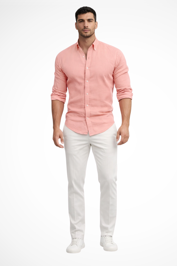 Versatile men's long sleeve shirt, ideal for everyday wear and casual outings.