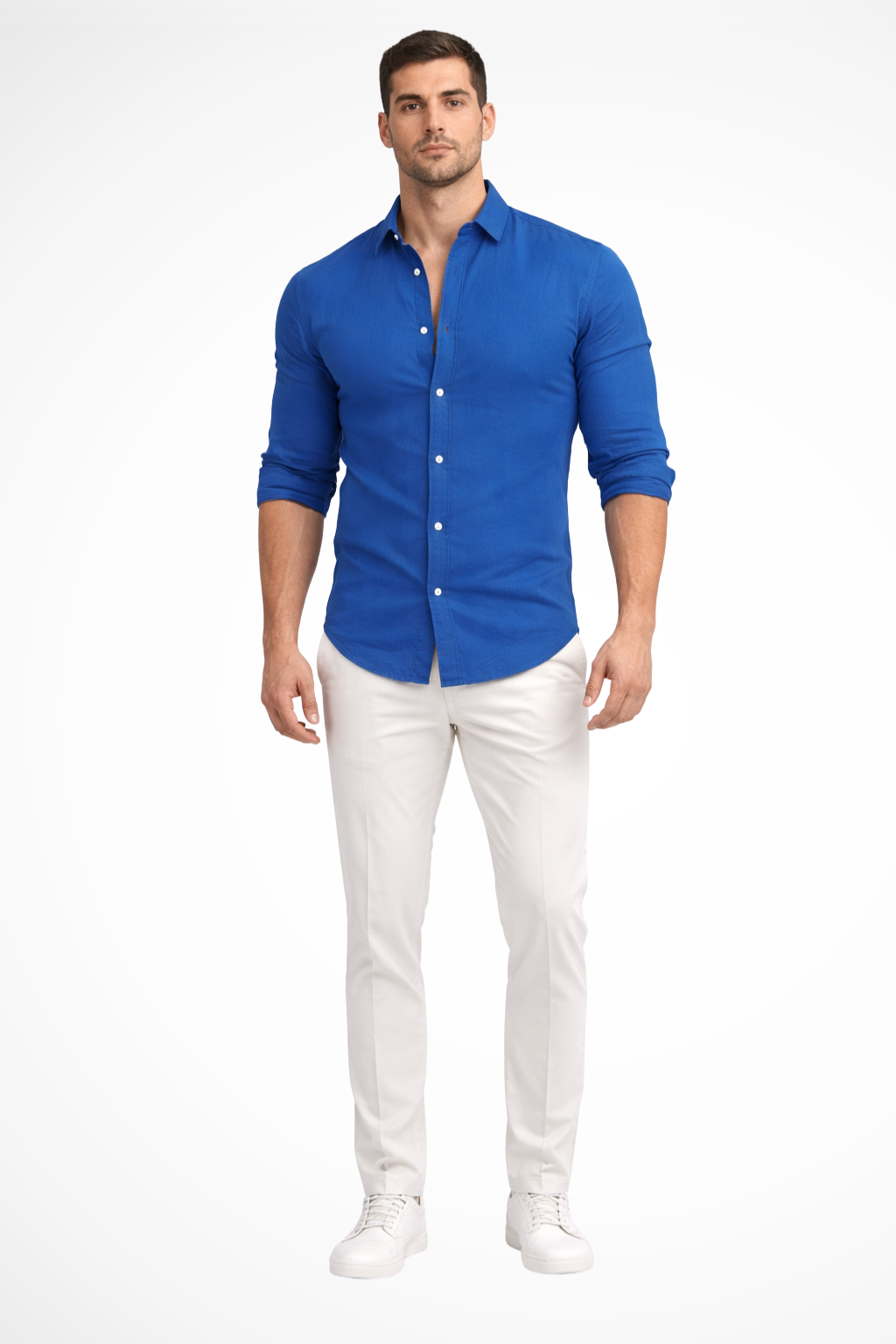 Men's lapel collar shirt, a trendy choice for casual summer fashion.
