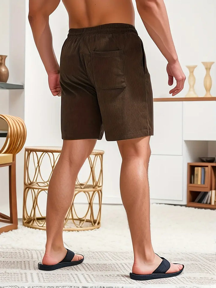 Men's casual shorts with drawstring, stylish loose fit for ultimate comfort.