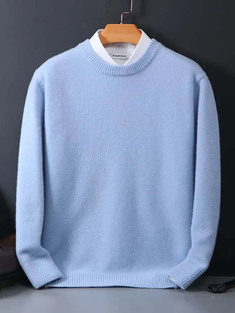 Versatile men's soft knit jumper. Luxurious long sleeve pullover sweater, perfect for any occasion.