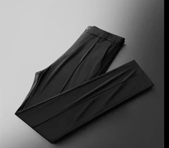 Comfortable men's cotton linen pants from the two-piece set, ideal for loungewear or casual style.