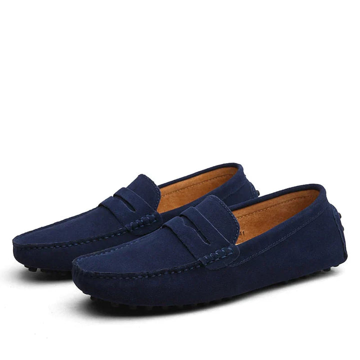 Sophisticated men's slip-on loafers, blending formal shoe style with casual shoe comfort for any occasion.