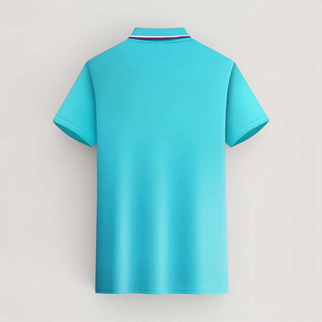 High-quality men's luxury polo shirt. Lightweight, stretch fit, and supremely comfortable for smart-casual wear.