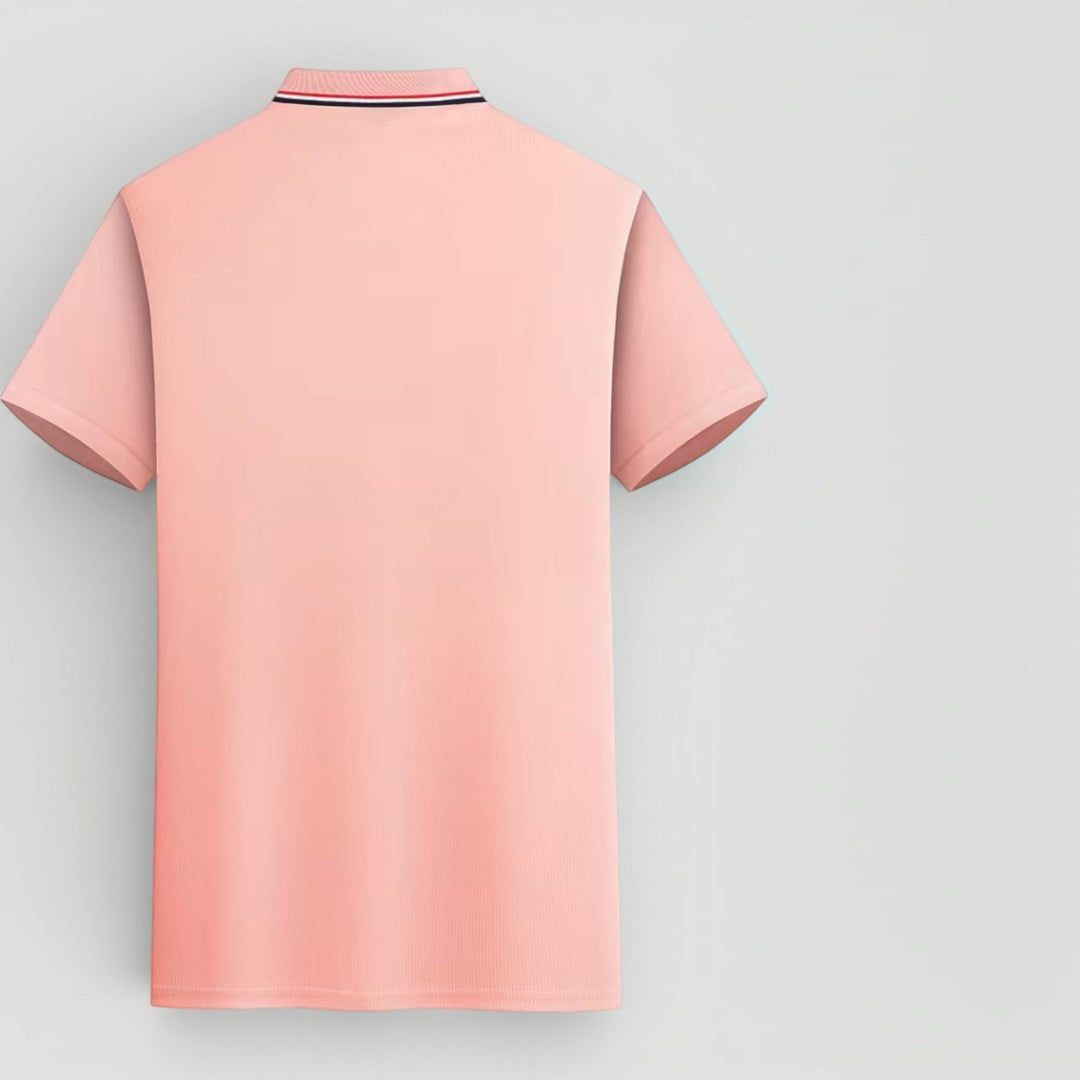 Premium men's polo shirt, lightweight stretch fabric ensures comfort. Versatile for smart casual fashion.