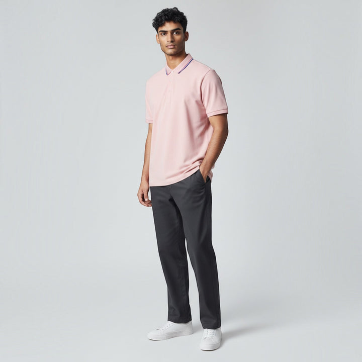 Cool & comfortable men's short sleeve polo shirt. Lightweight stretch fit, ideal for warmer days.