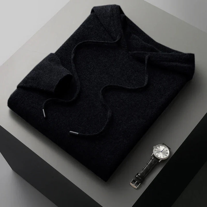 Slimfit men's modern luxury hoodie, adjustable hood, comfortable casual style. Versatile everyday pullover.