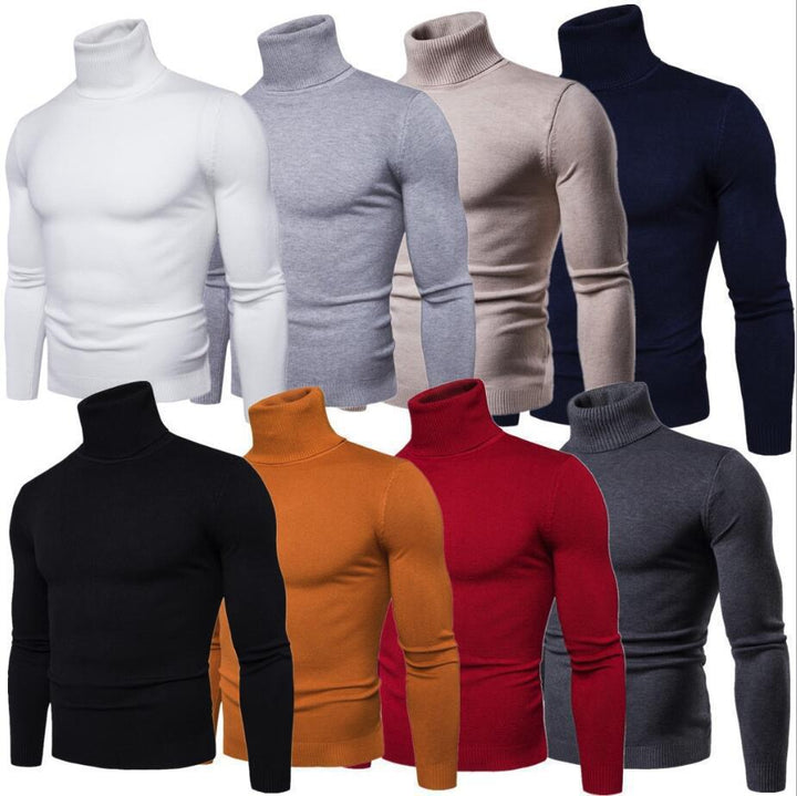 Men's turtleneck sweater made from luxurious 100% Merino wool