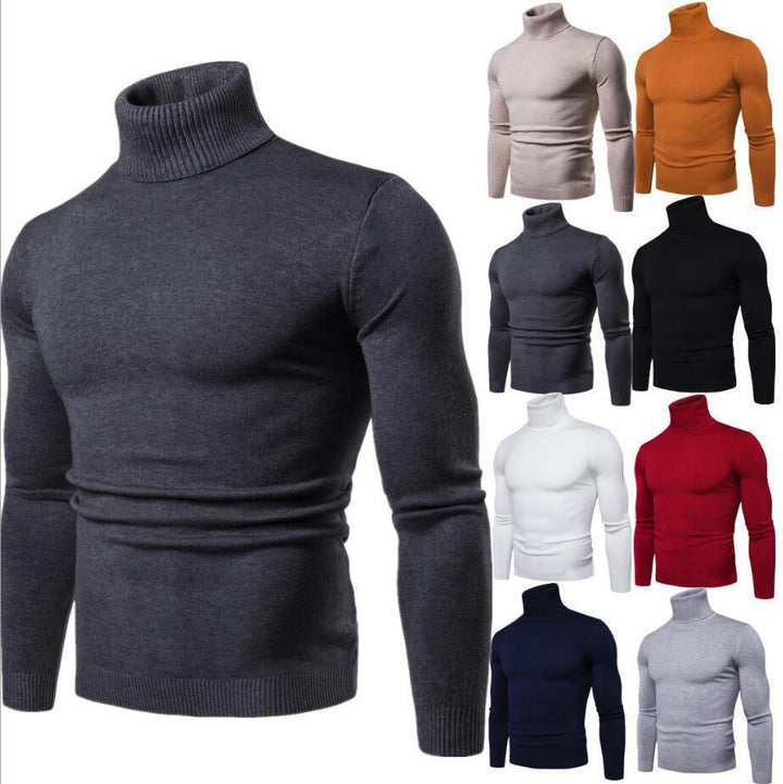 Versatile men's knitwear: Merino wool turtleneck for any occasion