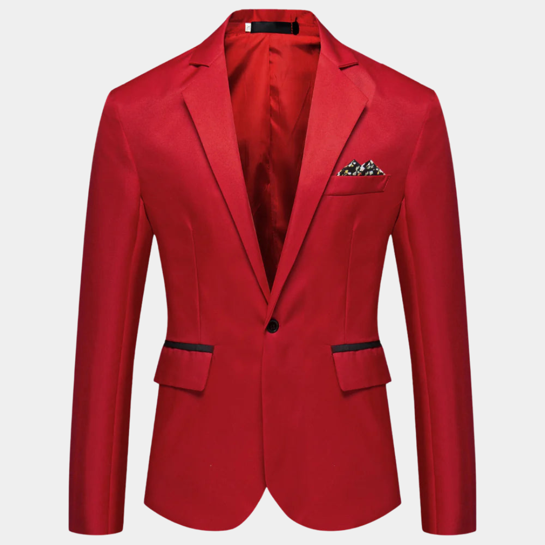 Comfortable men's modern blazer for all-day wear. Stylish yet relaxed men's jacket, ideal for versatile fashion.