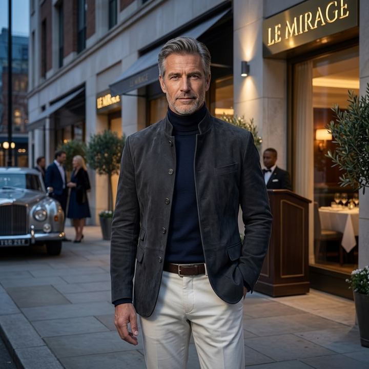 Effortless men's casual cardigan for comfort wear, featuring a stylish modern button-front design.
