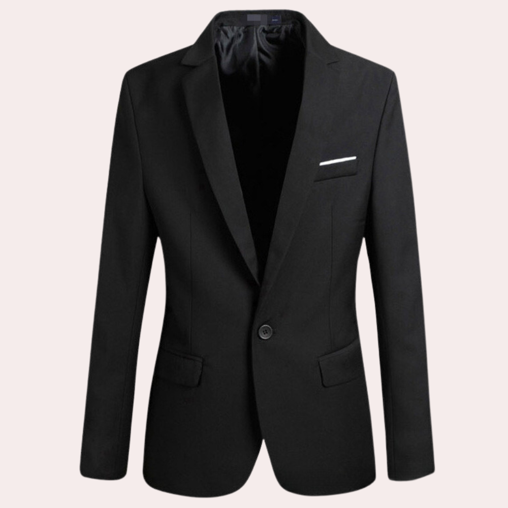 Stylish men's casual blazer, a modern fashion jacket for versatile menswear outfits. Effortless smart casual style.