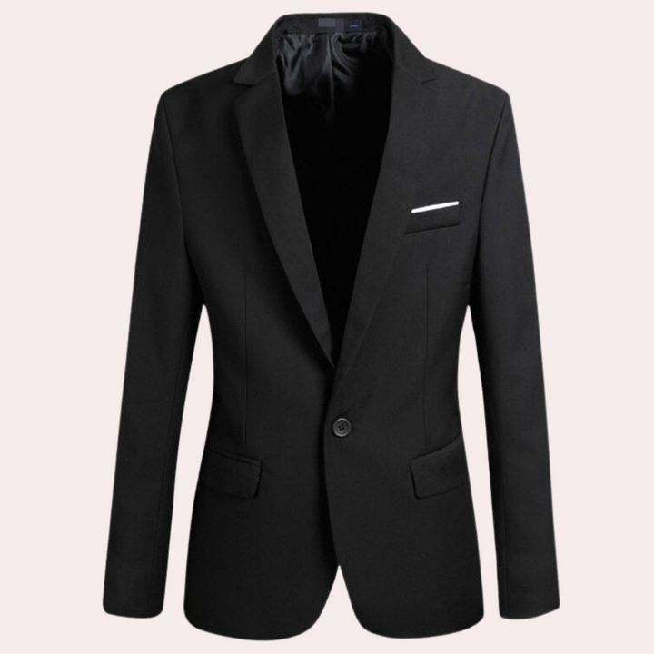 Stylish men's casual blazer, a modern fashion jacket for versatile menswear outfits. Effortless smart casual style.