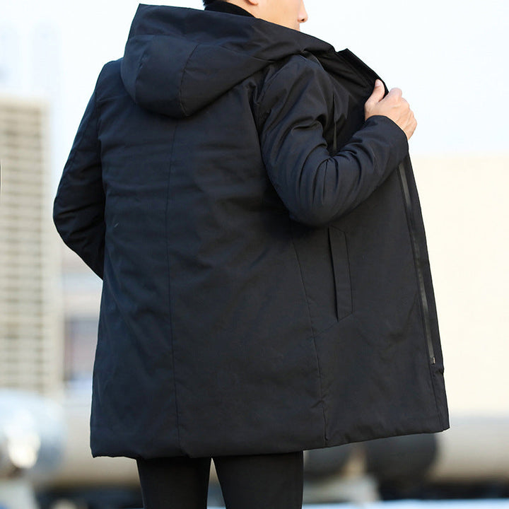 Stylish men's hooded winter jacket. Warm and comfortable outerwear for cold weather & casual wear.