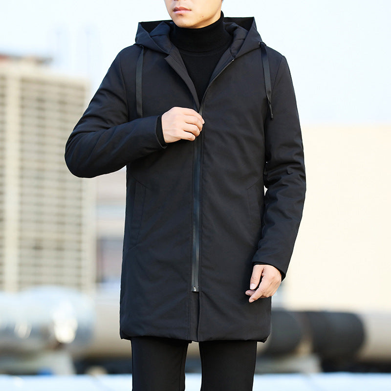 Warm men's casual winter jacket, ideal for urban fashion. A stylish, chic outerwear piece.