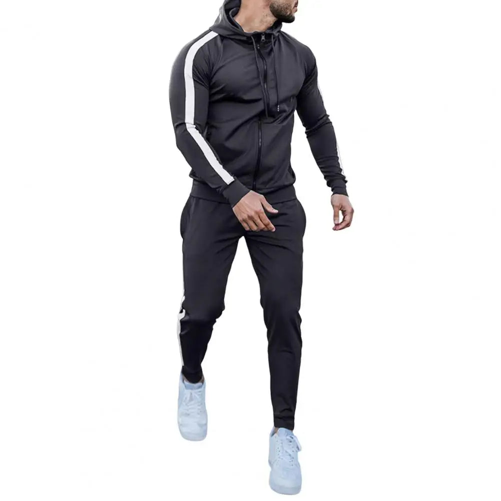 Men's modern tracksuit set, combining sporty style with ultimate comfort for everyday wear.