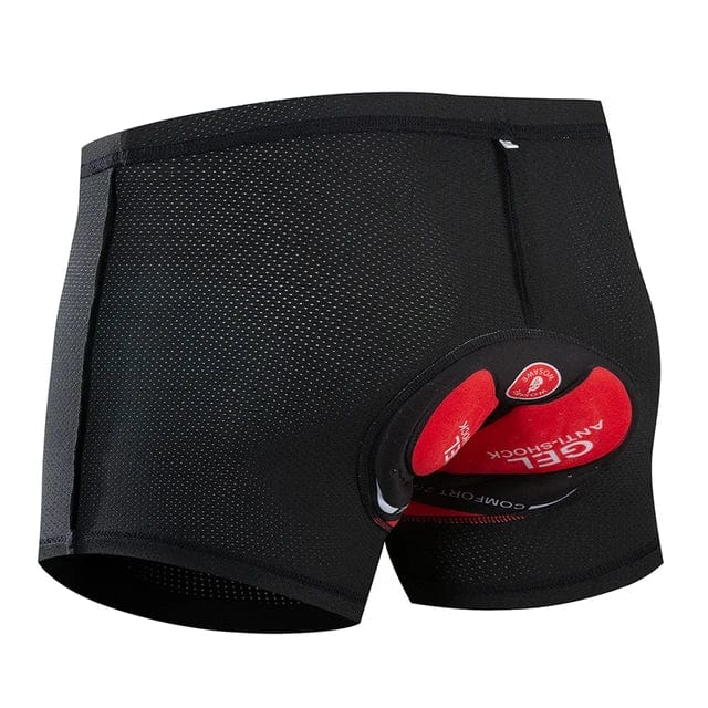 Men's MotoPro motorcycle comfort shorts with padding for pain relief and shock absorption.