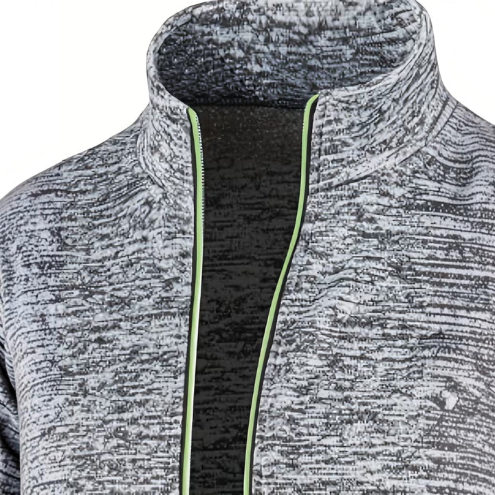 Burgundy men's high neck pullover, comfortable and elegant for cooler seasons.