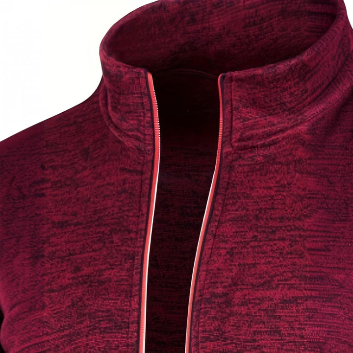 Black high neck men's pullover, long sleeve, perfect for sophisticated layering.