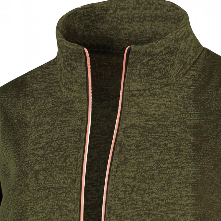 Burgundy men's high neck pullover, comfortable knit, great for layering.