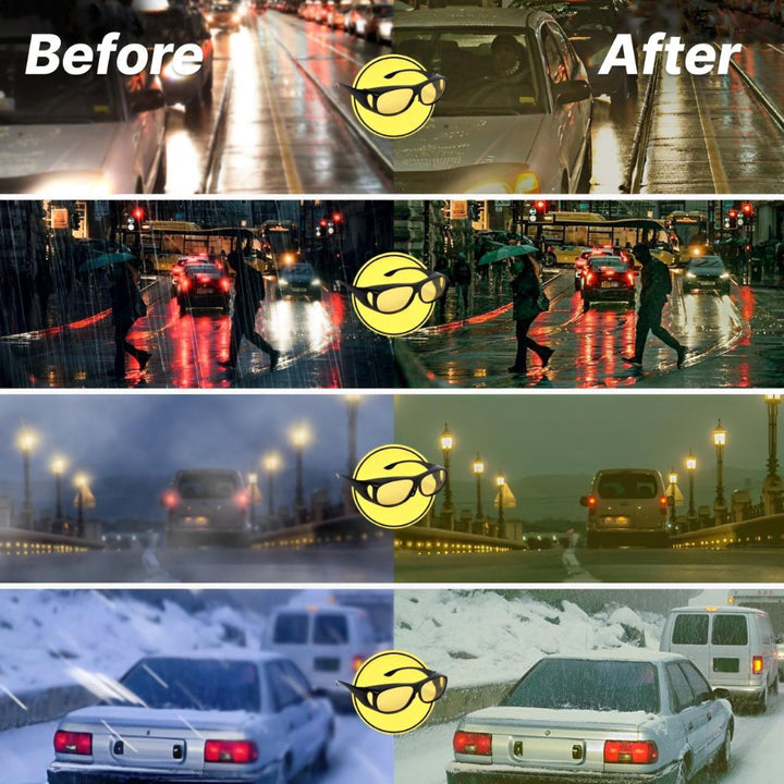 New4 polarized night driving glasses for improved visibility and eye protection