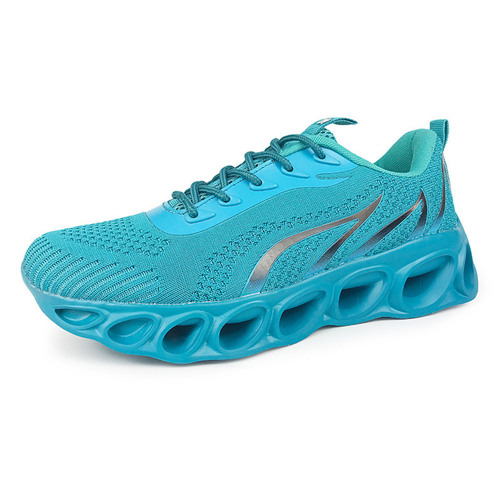 Comfortable men's running shoes with advanced orthopaedic features for enhanced performance.