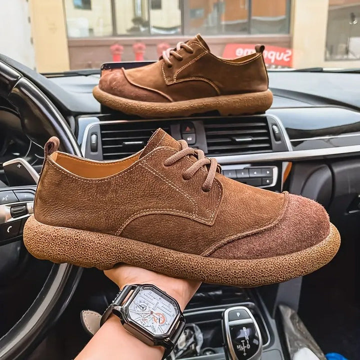 A pair of men's fashion orthopedic comfort shoes, providing essential foot support & all-day pain relief.