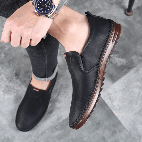 Men's orthopedic comfort shoes with arch support & shock absorption for all-day pain relief & walking.