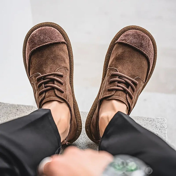 Gentlemen's orthopedic dress shoes. Versatile for formal events & daily comfort.