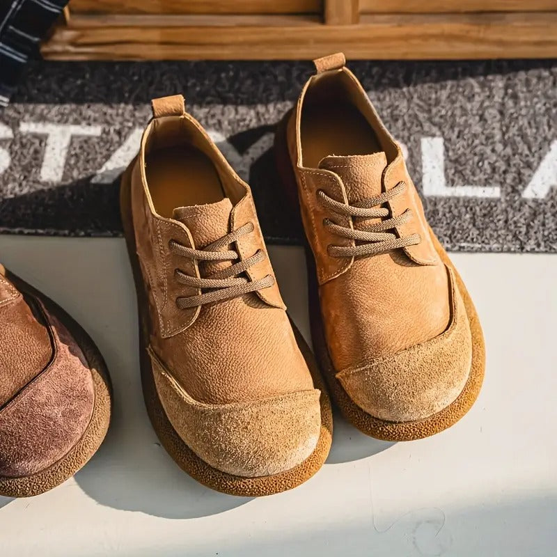 Men's casual orthopedic dress shoes. Blends style with excellent walking support.
