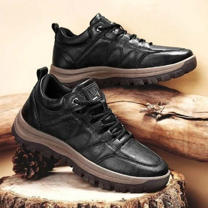 Supportive men's hiking shoes offering excellent arch support and a secure, non-slip grip.