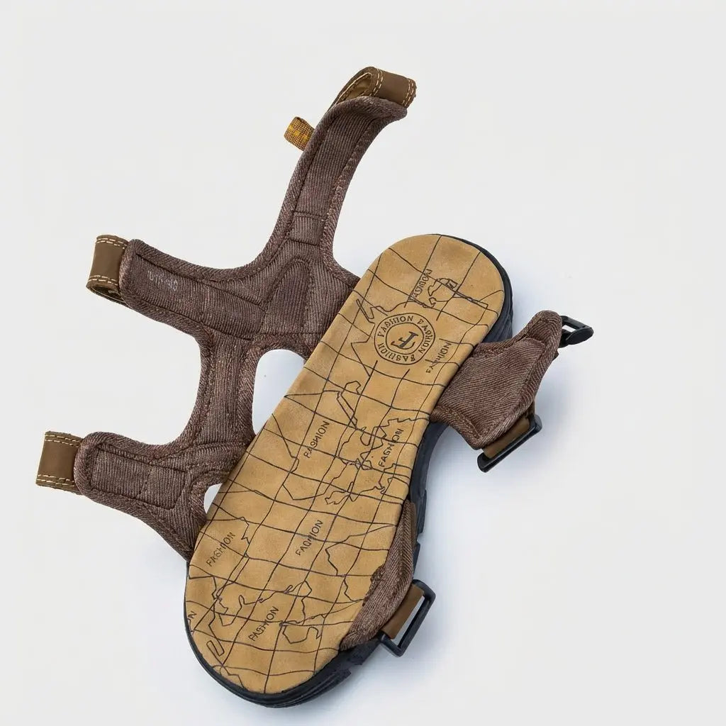 Functional men's orthopedic sandals with adjustable straps, perfect for comfort, arch support, and daily casual wear.