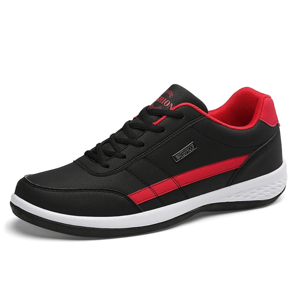 Stylish men's casual orthopedic sneakers. Available in versatile blue, black, and white.