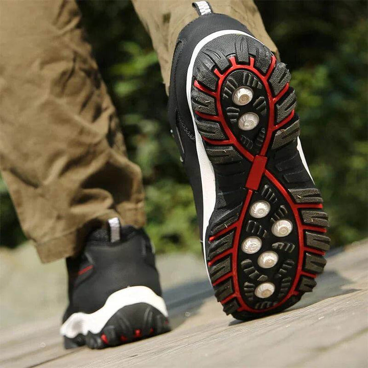 Lightweight men's orthopedic walking shoes, breathable design for active outdoor lifestyle and casual wear.