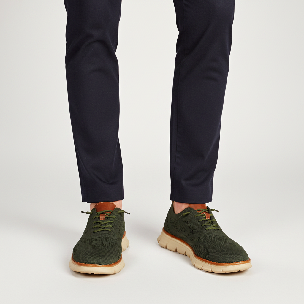 Men's orthopedic walking shoes with arch support, providing all-day comfort for daily wear.