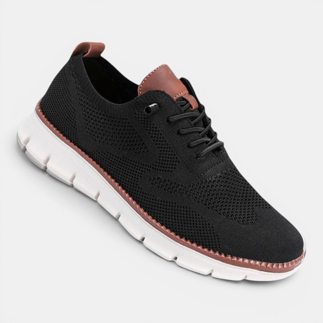 Men's active footwear, combining breathability, anti-slip features, and crucial arch support.