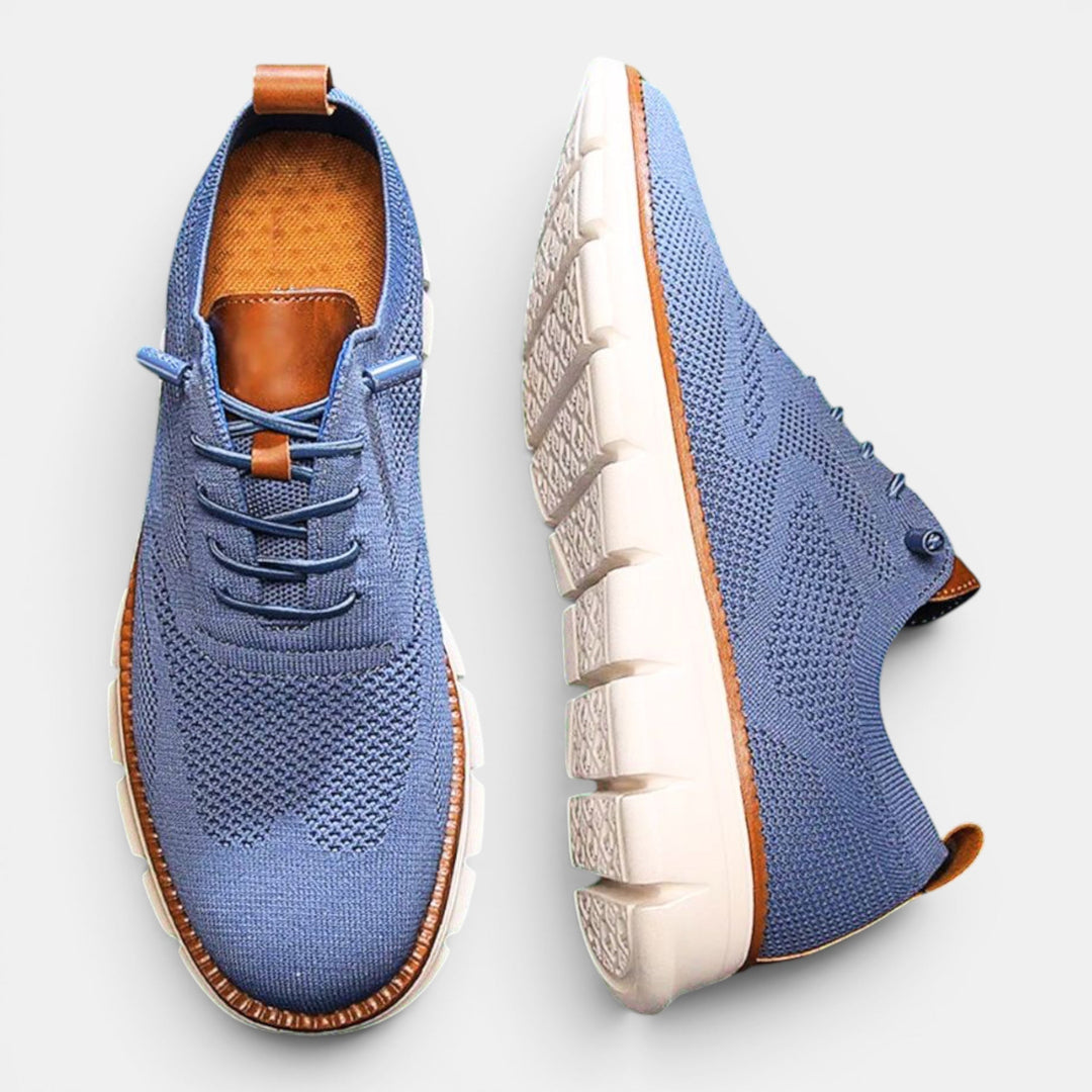 Men's comfortable daily wear shoes, orthopedic design with breathable upper and arch support.