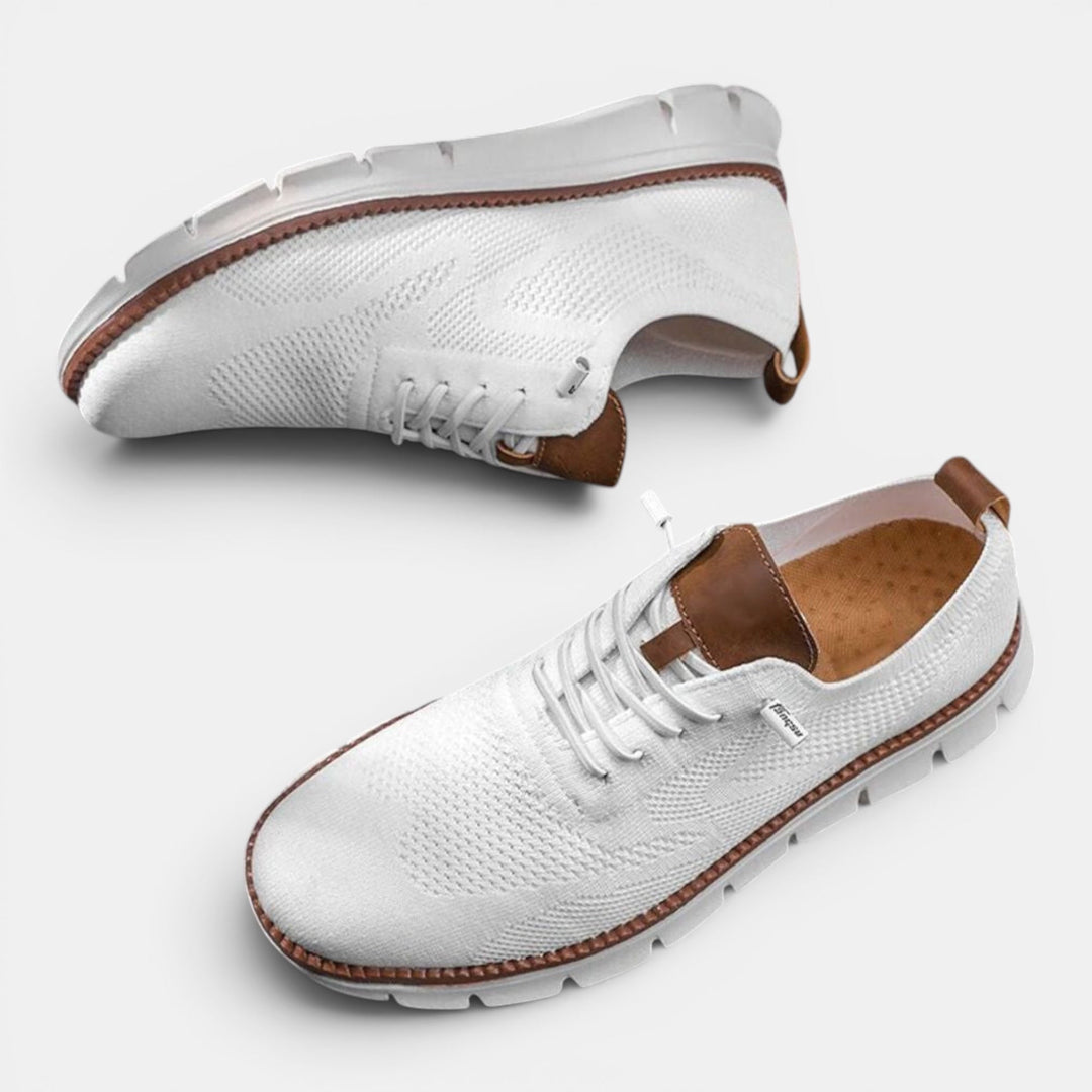 Anti-slip men's walking shoes, ideal for active lifestyles, providing arch support and comfort.