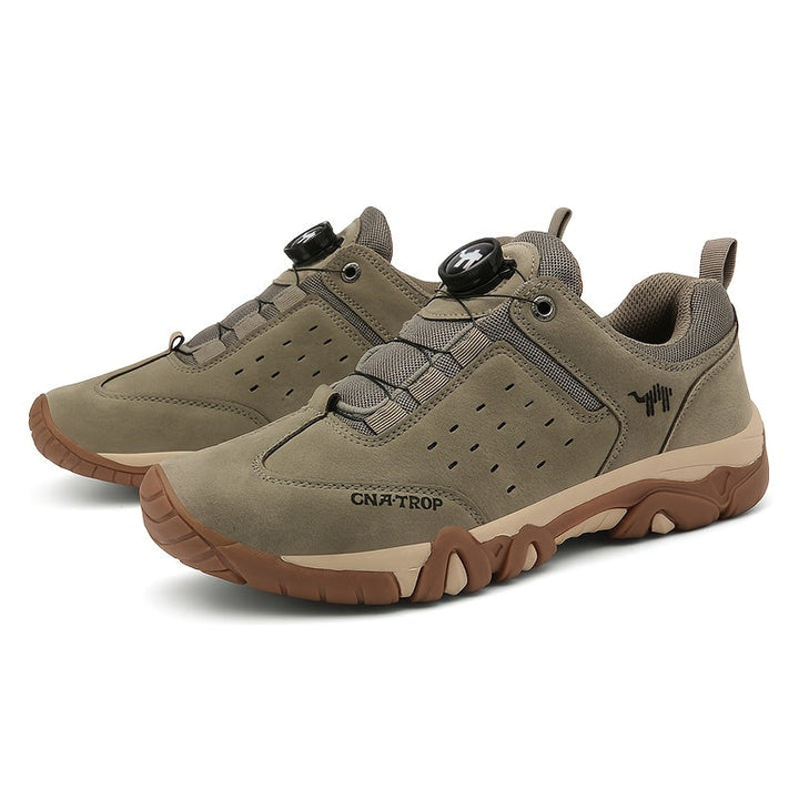 Men's orthopedic walking shoes with cushioned comfort sole and arch support for active casual wear.