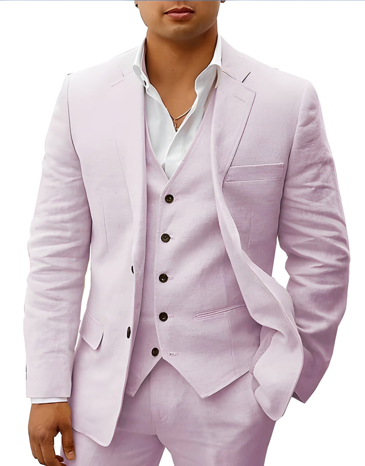 Versatile men's three-piece suit by Otis, ideal for formal events and parties.