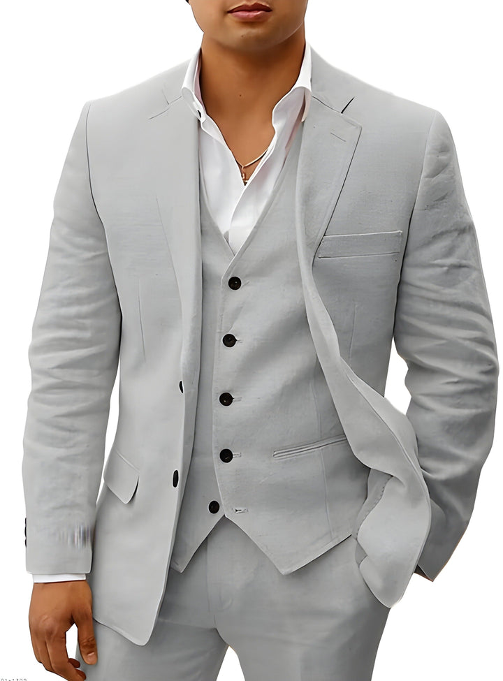 The Otis classic men's suit: Timeless formal wear with a waistcoat.